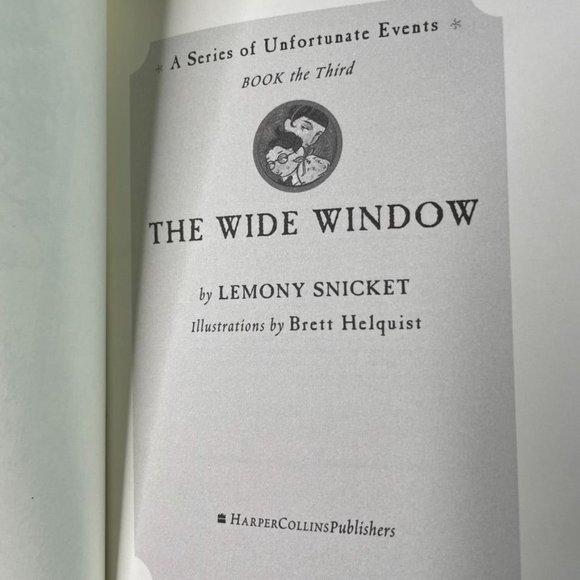 The Wide Window Lemony Snicket Book 3 A Series of Unfortunate Events u 2000 - Picture 8 of 10